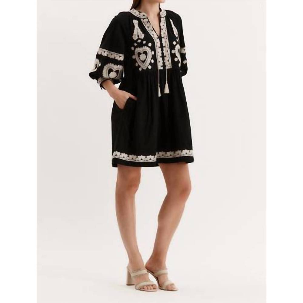 NEW TYLER BOE carmen dress in black